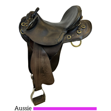 15 Inch Used Australian Stock Co Fox Poley Aussie Saddle