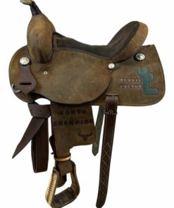 15 Inch Used Mavericks Saddle Co Barrel Saddle 45