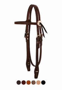 Circle Y Julie Goodnight Diamond Tooled Browband Headstall