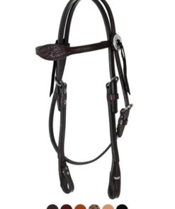 Circle Y Browband Headstall 0269-11, Julie Goodnight Leaf Border