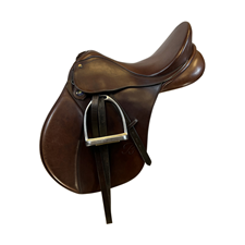 16 Inch Used Bates Caprilli All Purpose English Saddle